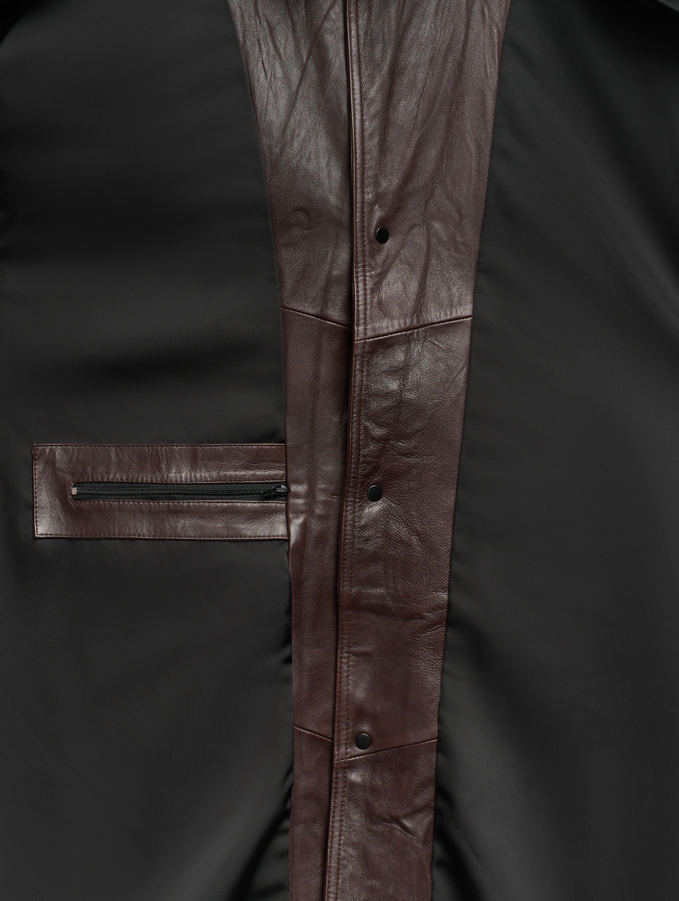 Кожаная куртка О-силуэта, фото 11