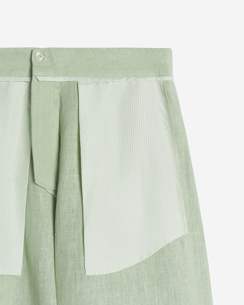 Двухсторонние бермуды изо льна, фото 3