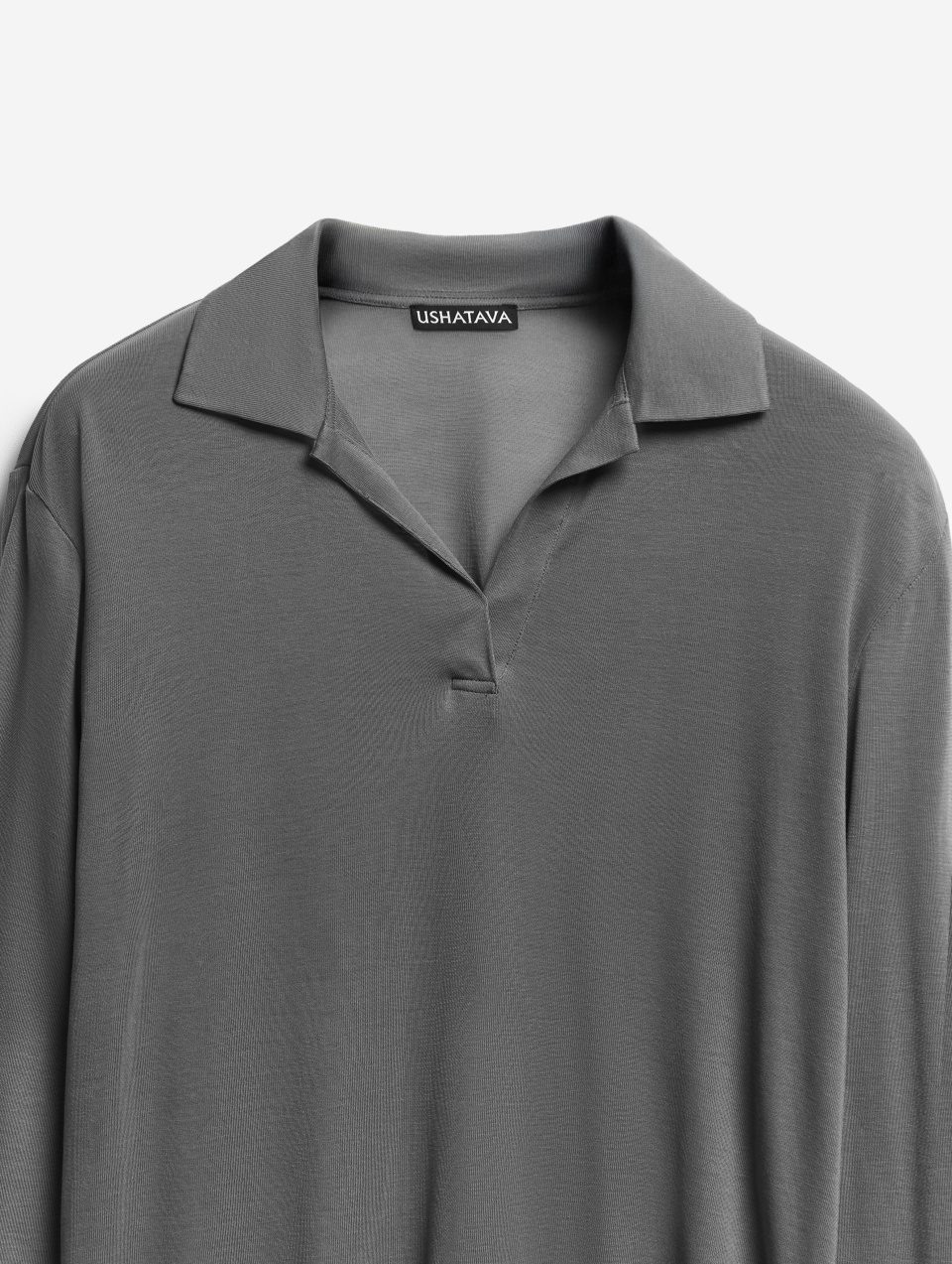 Тонкое трикотажное поло-лонгслив , фото 5