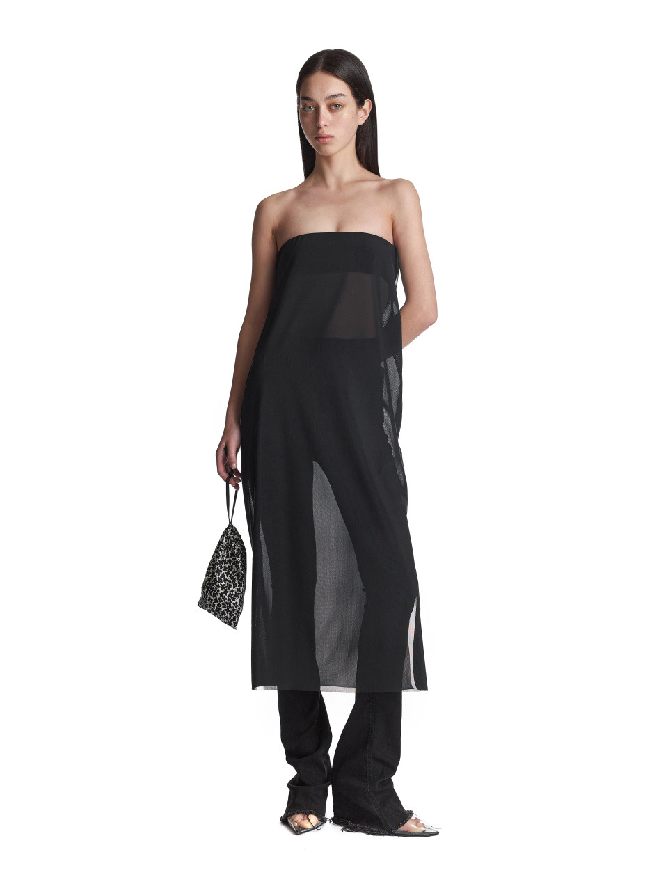 Платье-бандо из сетки, фото 2