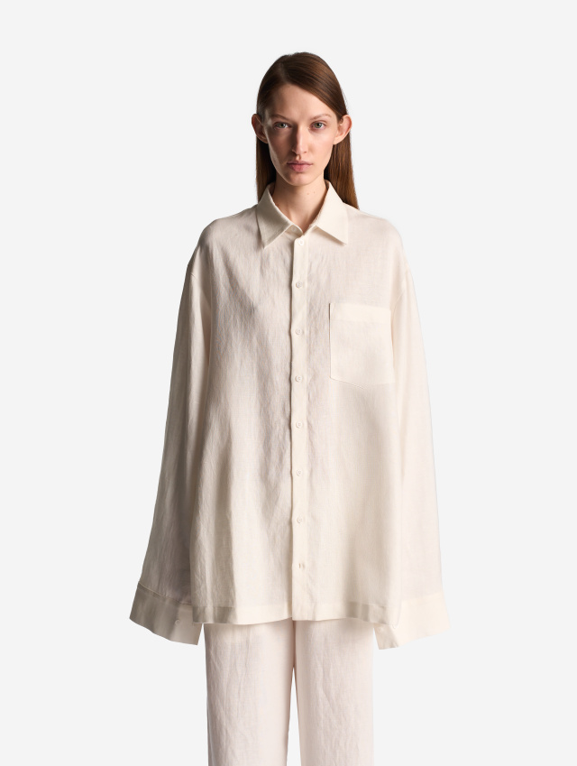 Рубашка Grandpa Fit из тонкого льна