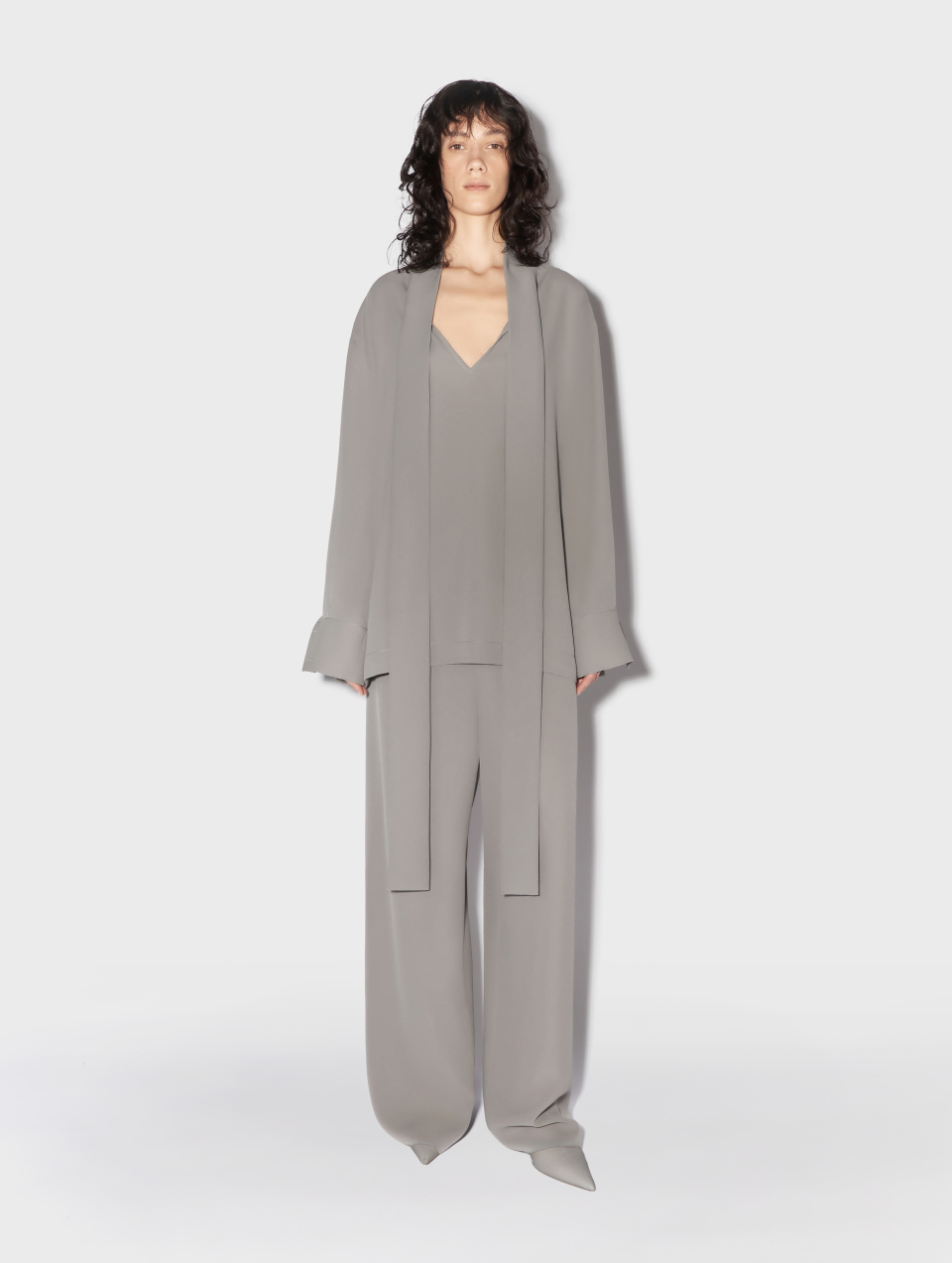 Блузка с лентами из крепа, фото 4