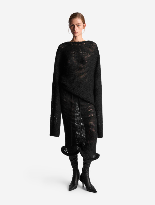 Джемпер из вязаного трикотажа