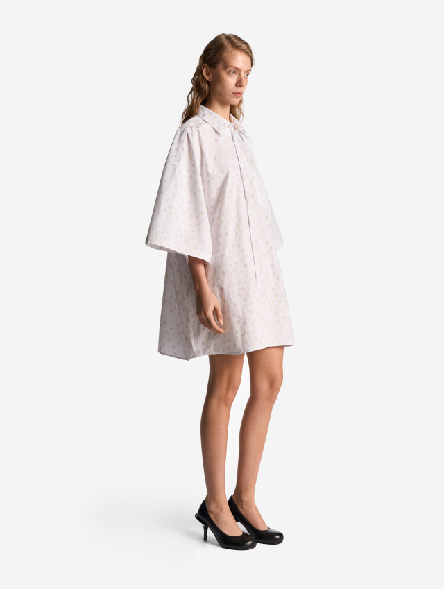 Рубашка из вареного хлопка с коротким рукавом 