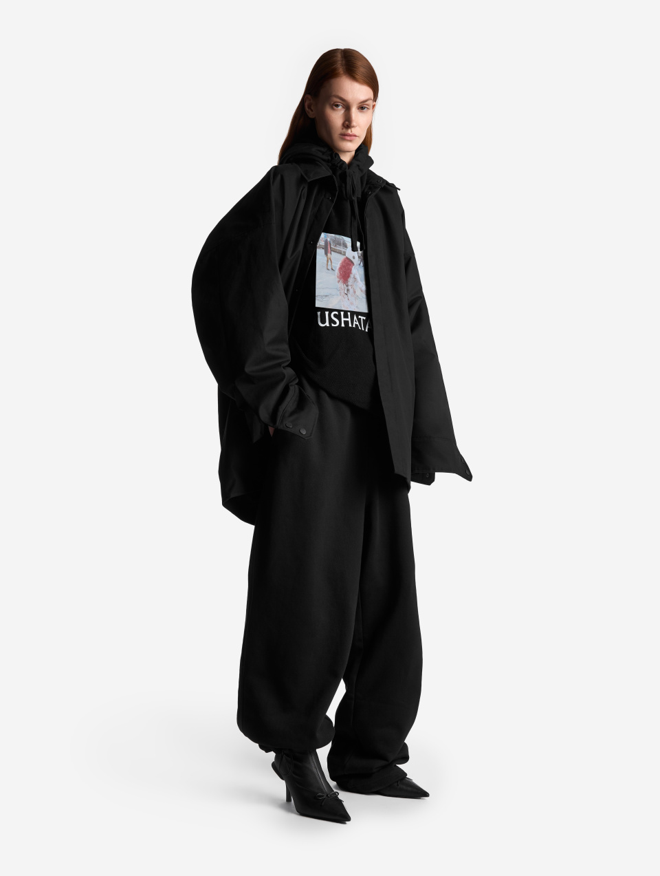 Брюки Baggy из футера, фото 7