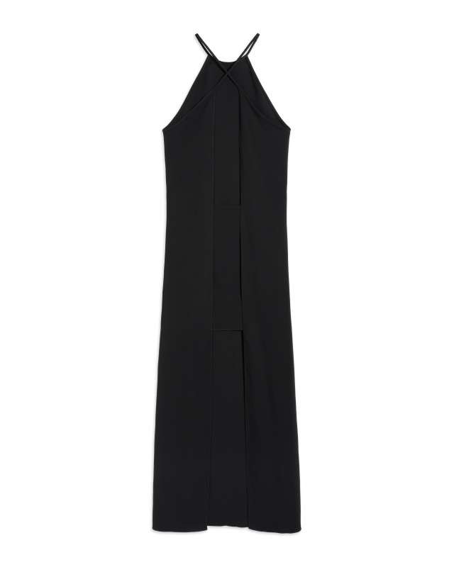 Платье-халтер с открытой спиной