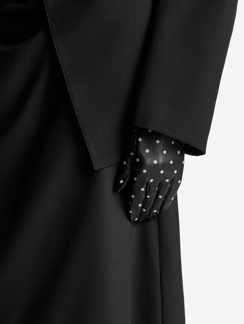 Укороченные перчатки в горошек, фото 4