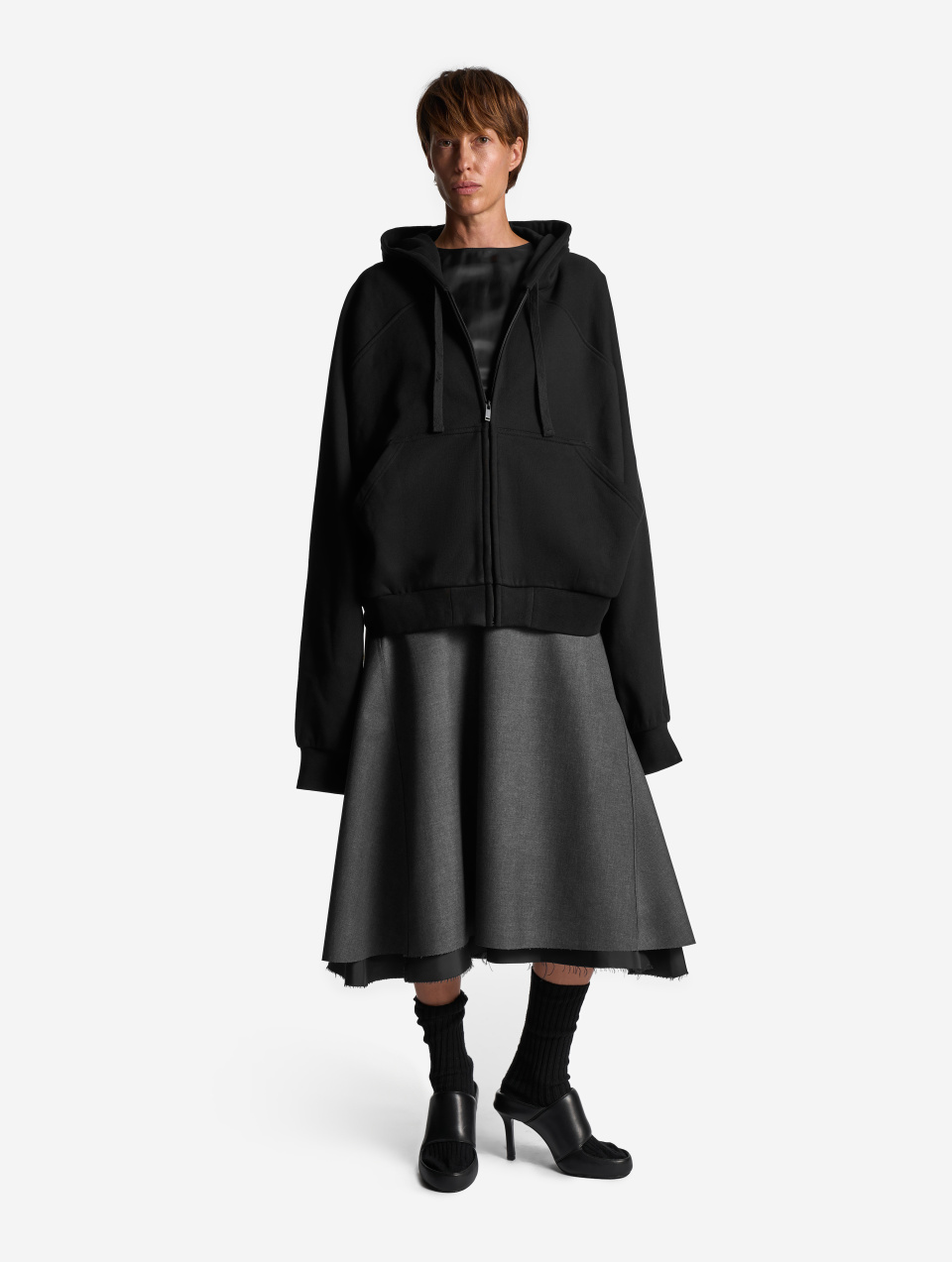 Юбка годе из костюмной ткани, фото 4