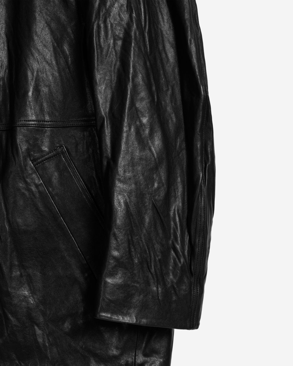 Кожаная куртка О-силуэта, фото 13