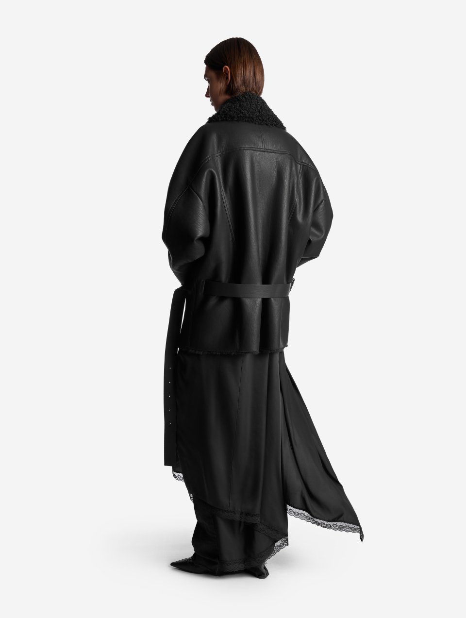 Дубленка с меховым воротником, фото 4