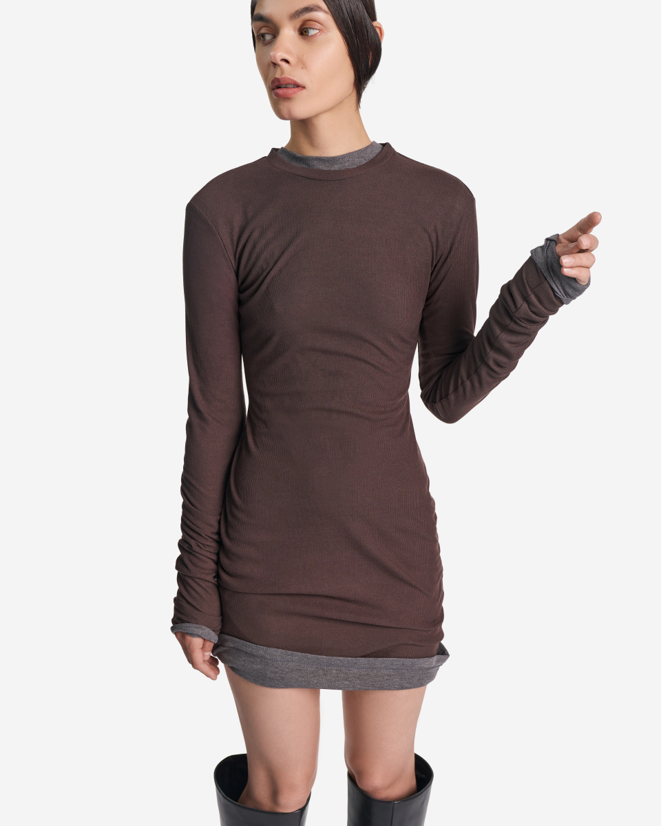 Тонкий трикотажный лонгслив Slim Fit, фото 4