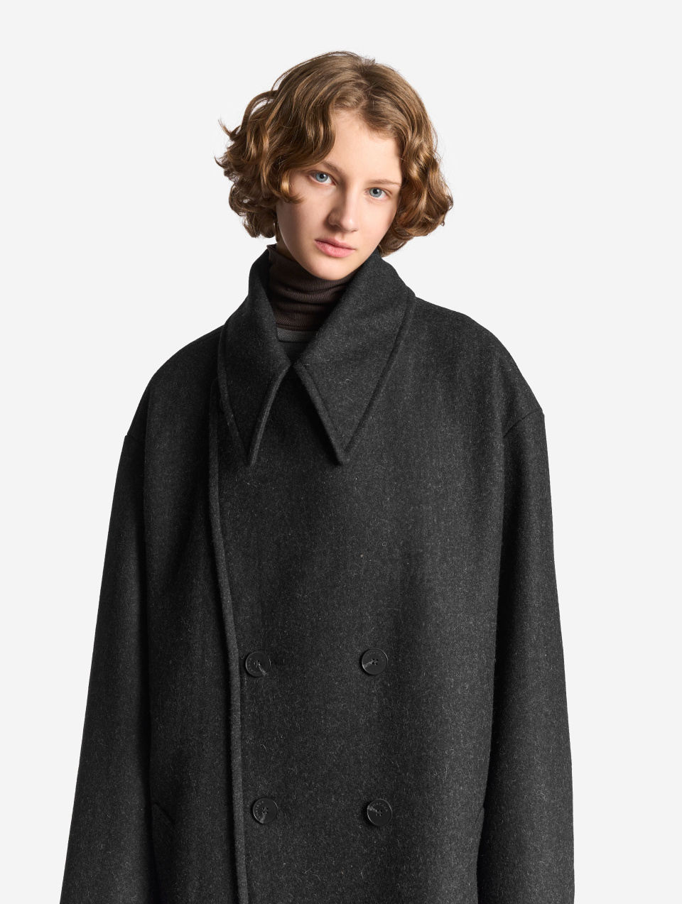 Пальто макси с широкими лацканами, фото 9