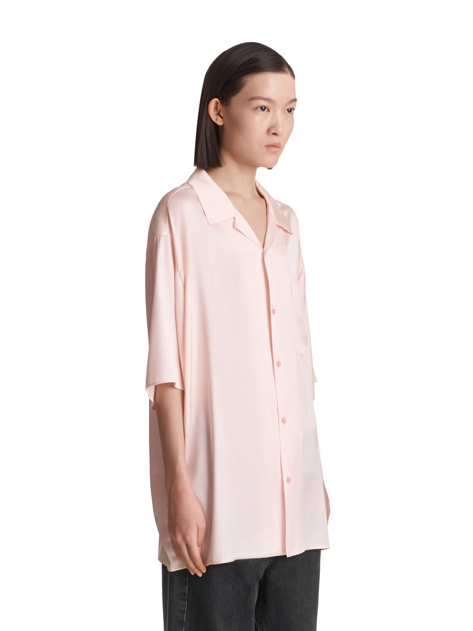 Рубашка с коротким рукавом из сатина, фото 1