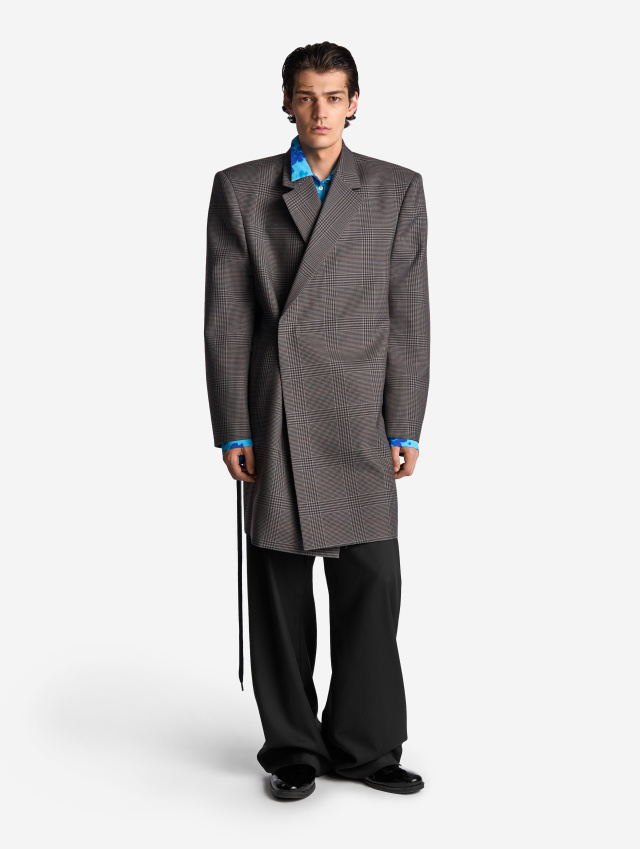 Пиджак-пальто плоского кроя