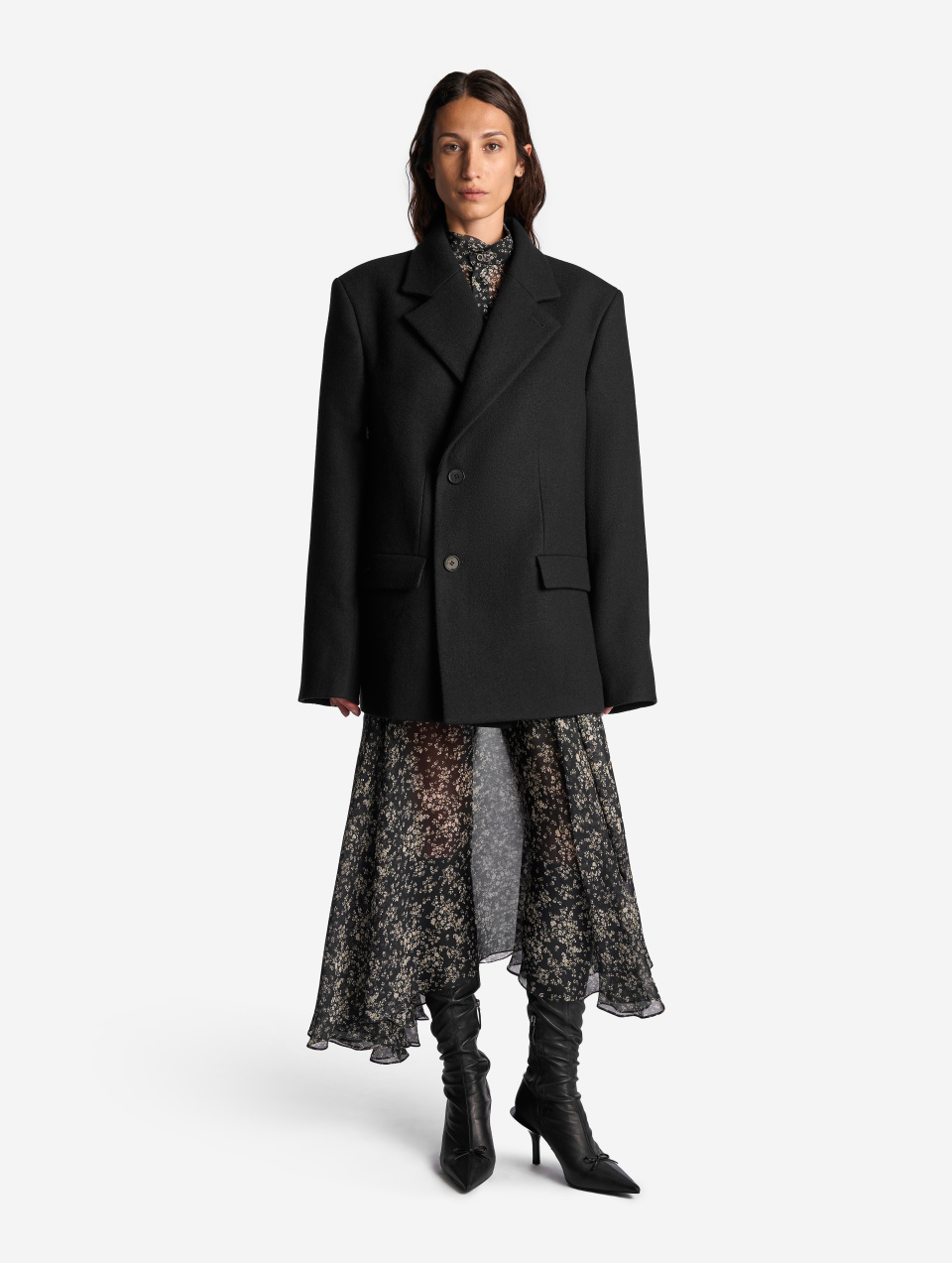 Строгое пальто мини, фото 4