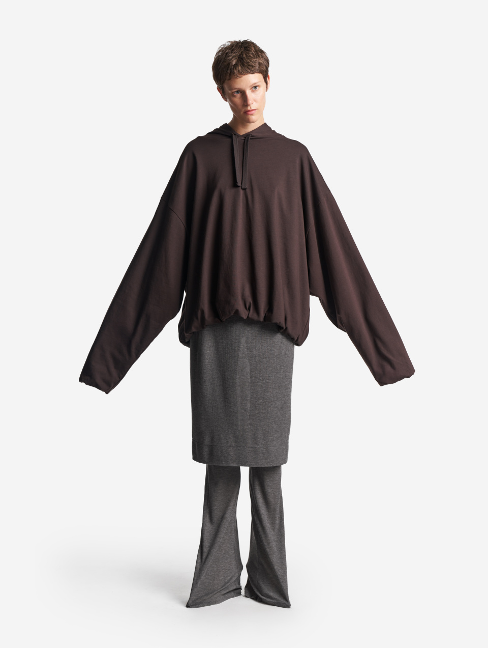 Тонкая трикотажная юбка-карандаш, фото 6