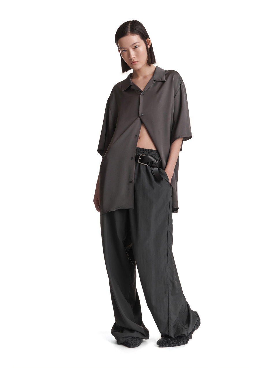 Рубашка из вискозы с коротким рукавом, фото 6