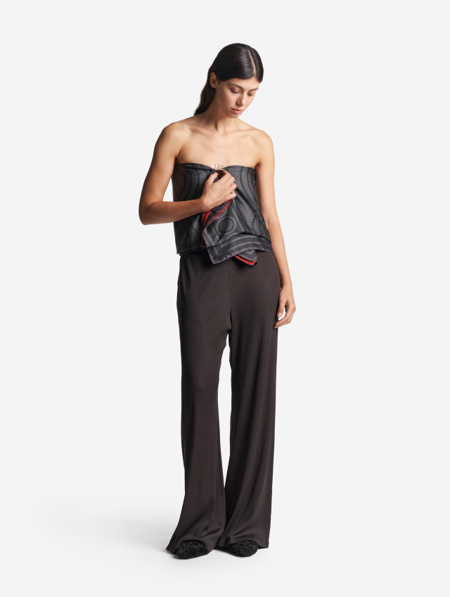 Широкие брюки из лапши 