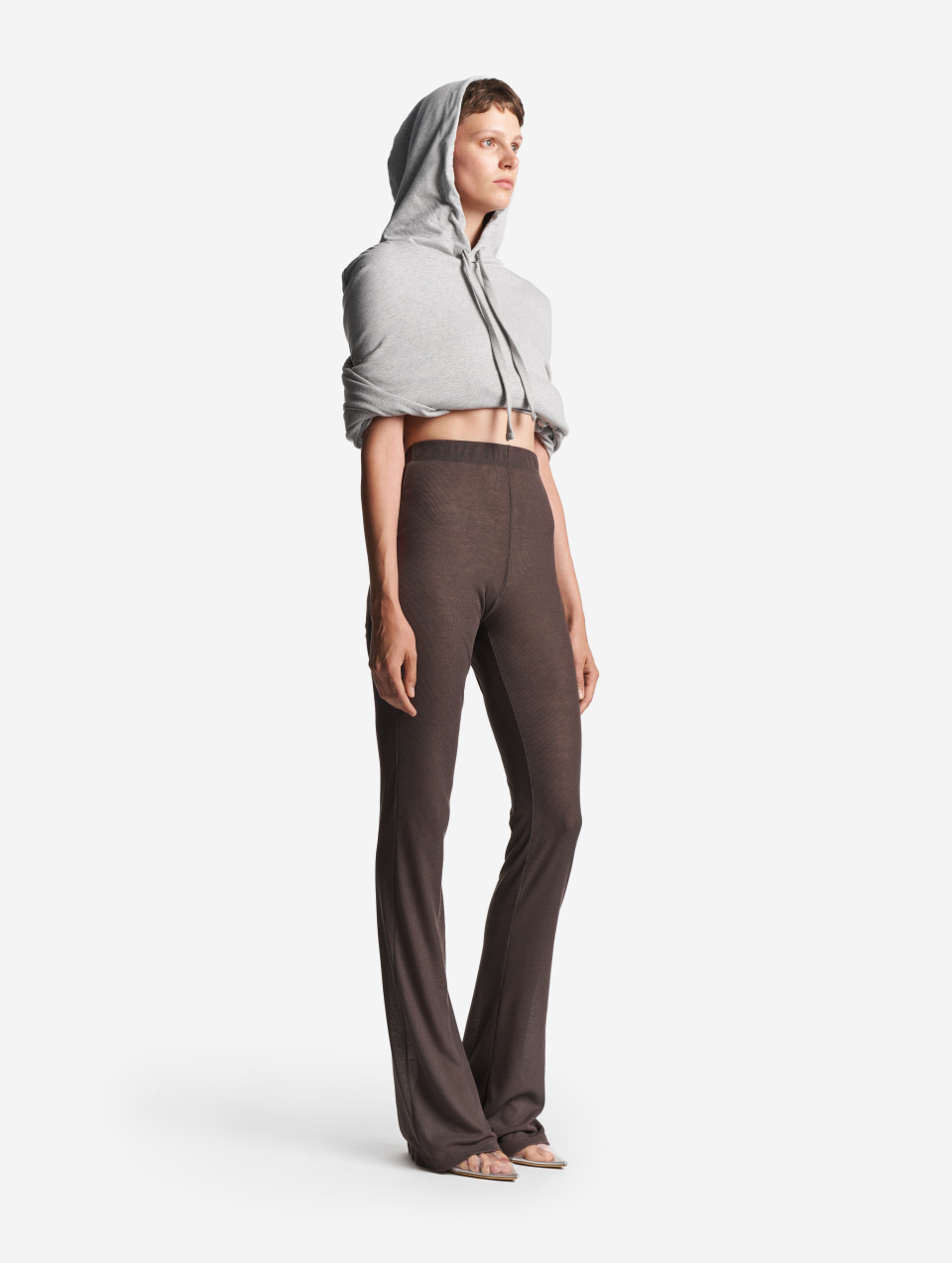 Тонкие трикотажные леггинсы Bootcut, фото 6