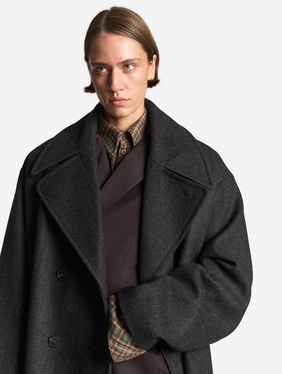 Пальто макси с широкими лацканами, фото 11