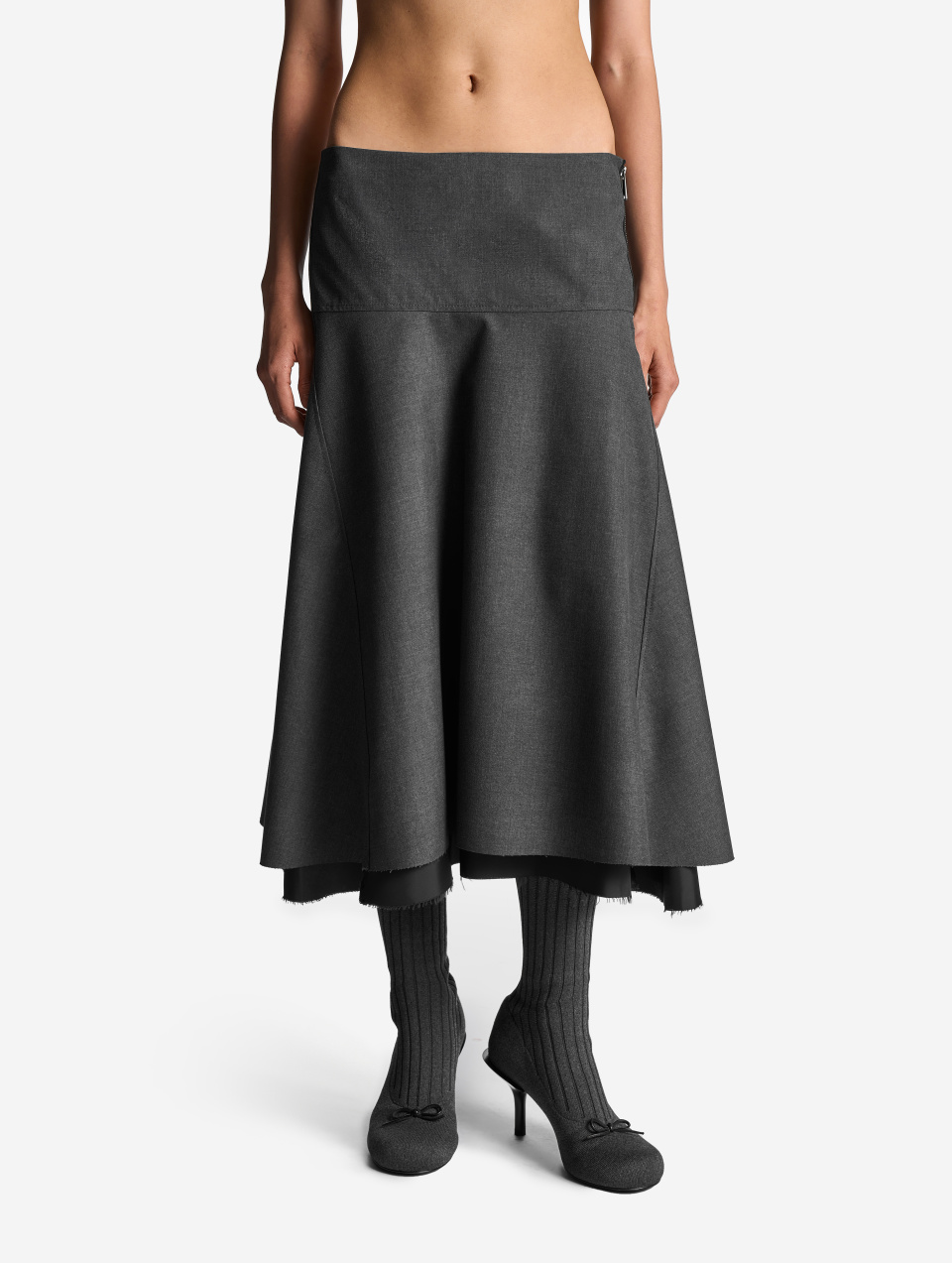 Юбка годе из костюмной ткани, фото 6