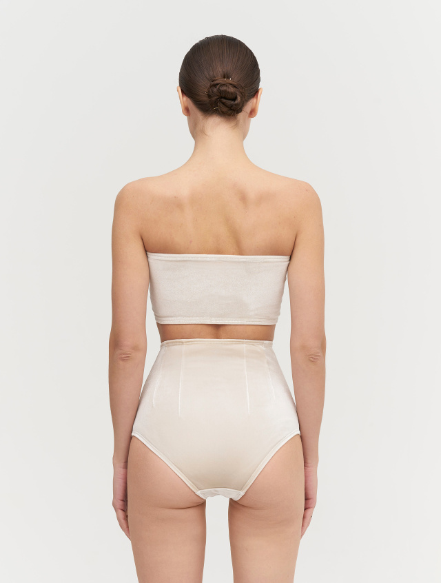 Шорты мини из бархата