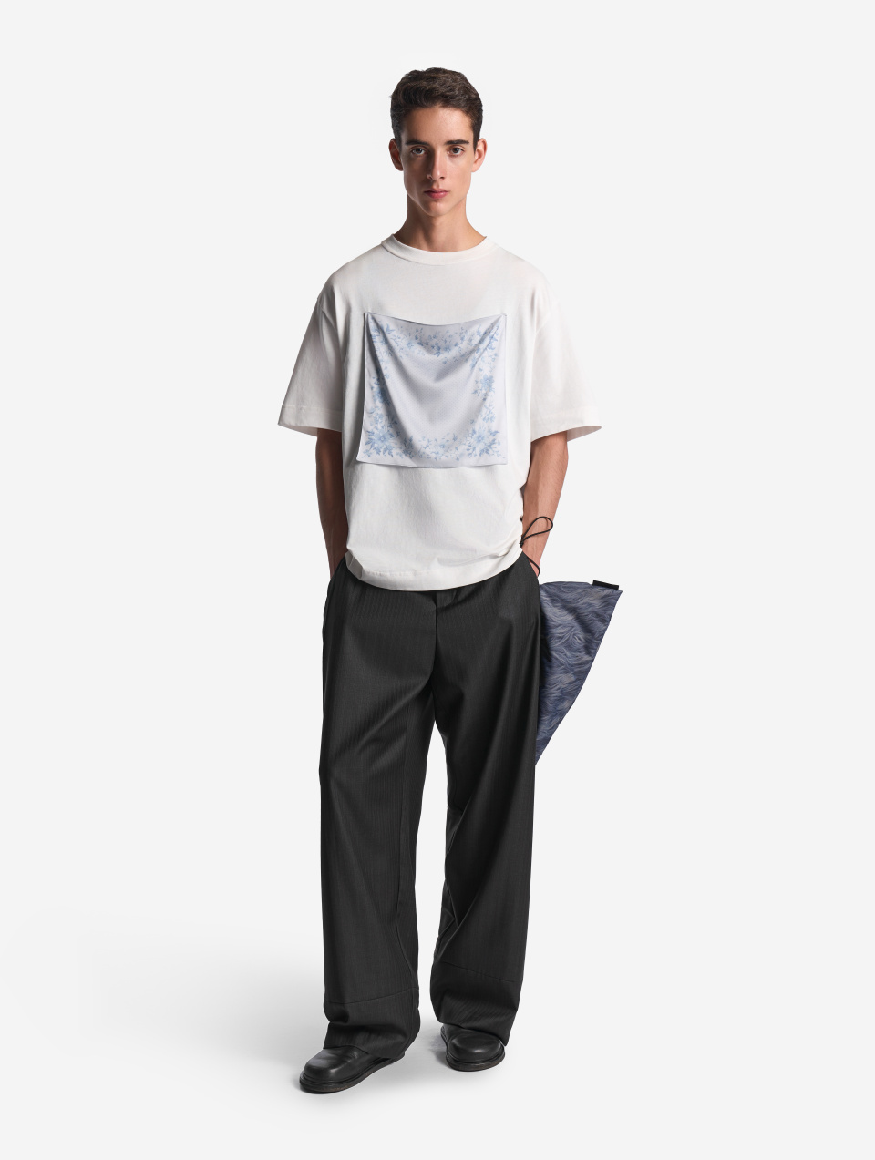 Футболка с цветочным платком, фото 1