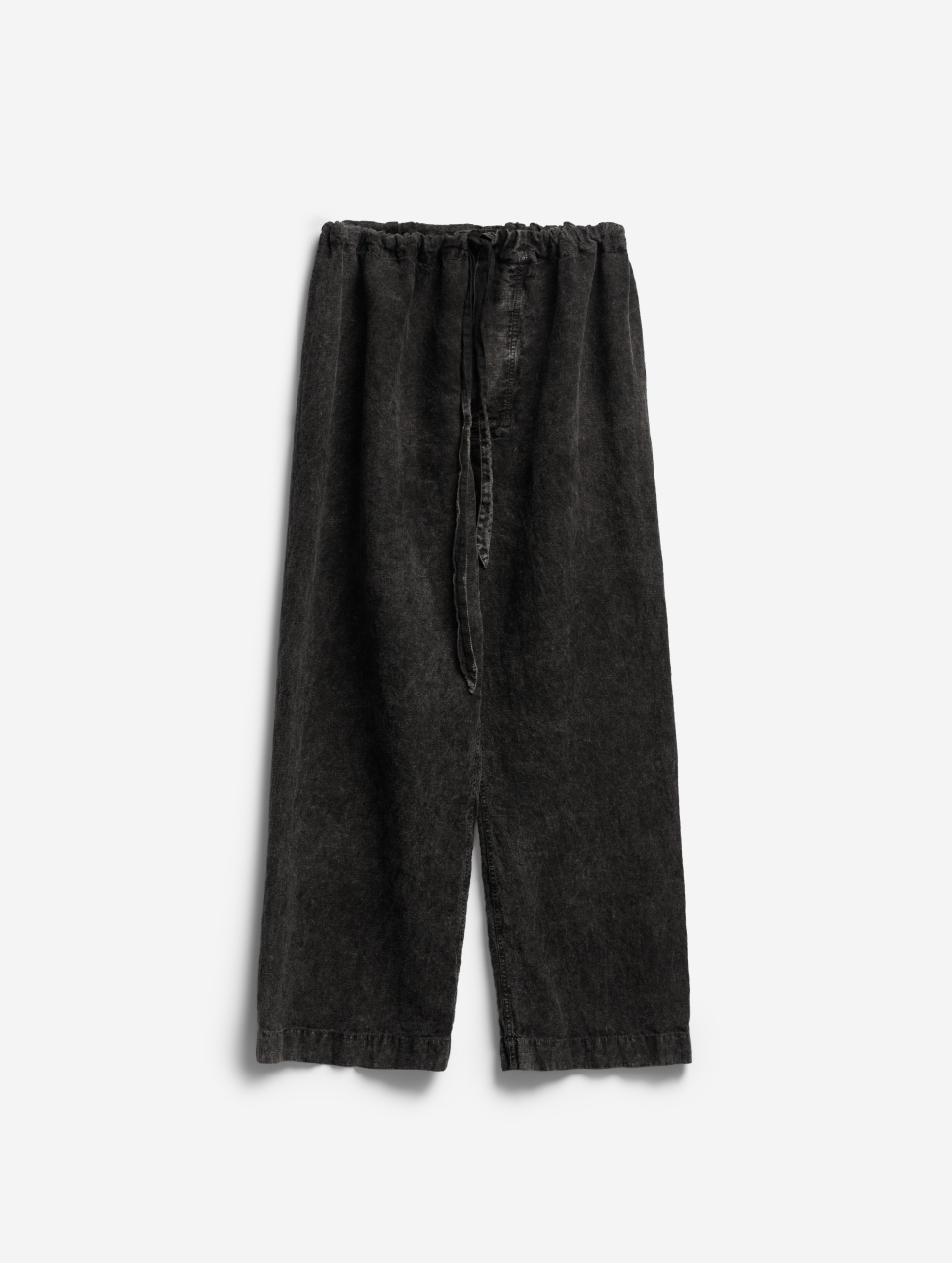 Брюки на шнурке из вареного льна, фото 4