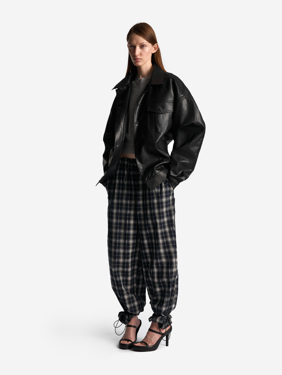 Брюки Baggy из жатого ситца , фото 1