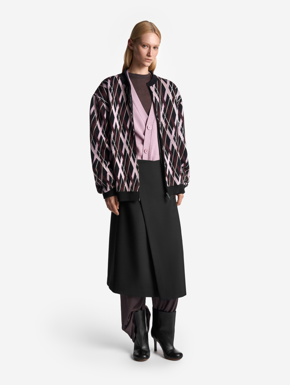 Вязаный бомбер, фото 4