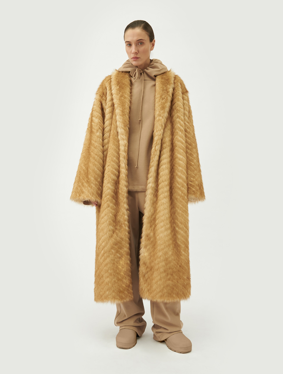 Шуба с шалевым воротником , фото 3
