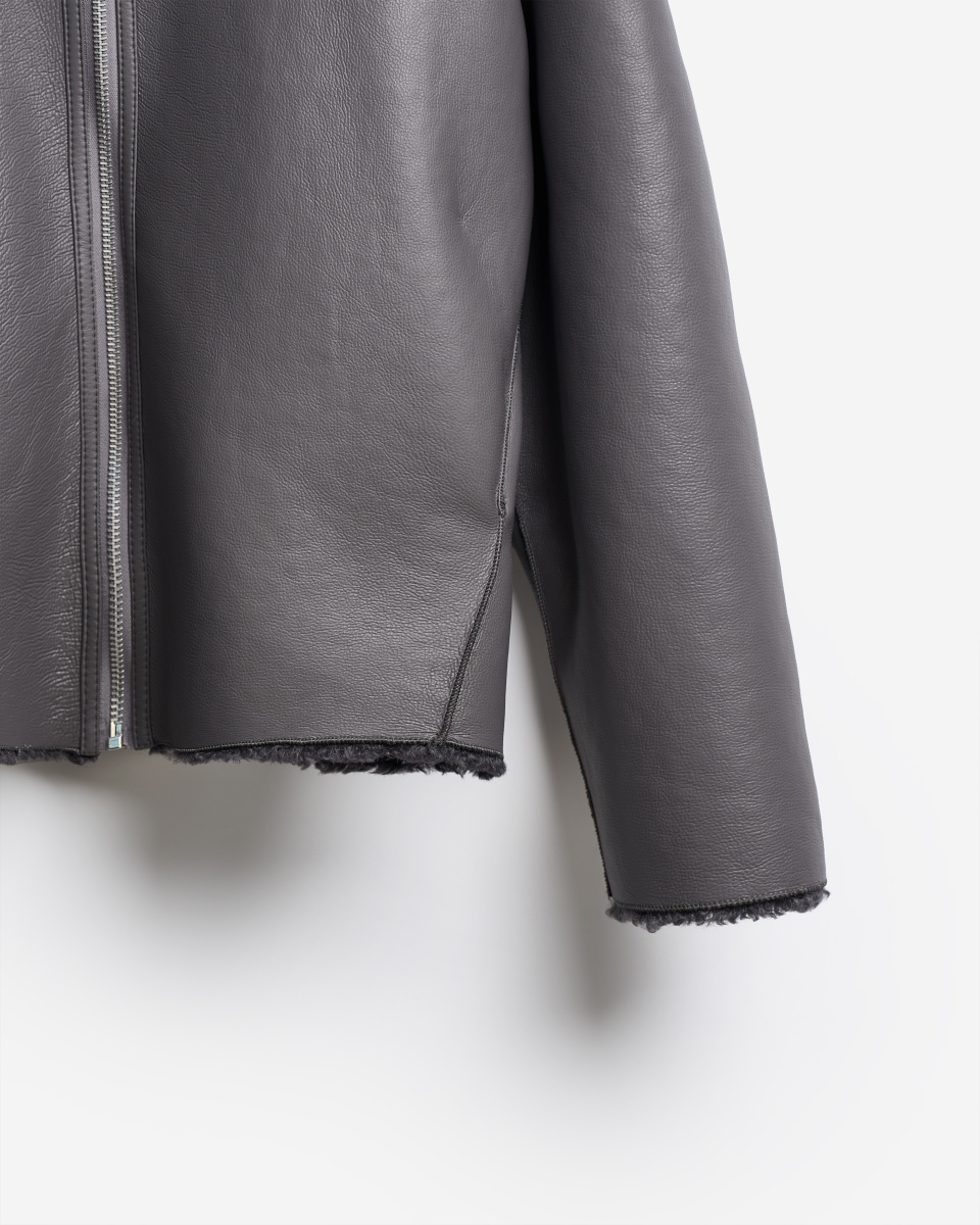 Двухсторонняя куртка-дубленка, фото 5