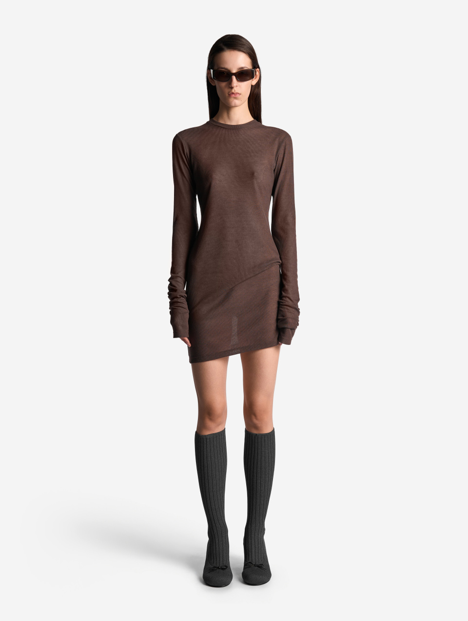 Тонкий трикотажный лонгслив Slim Fit, фото 1