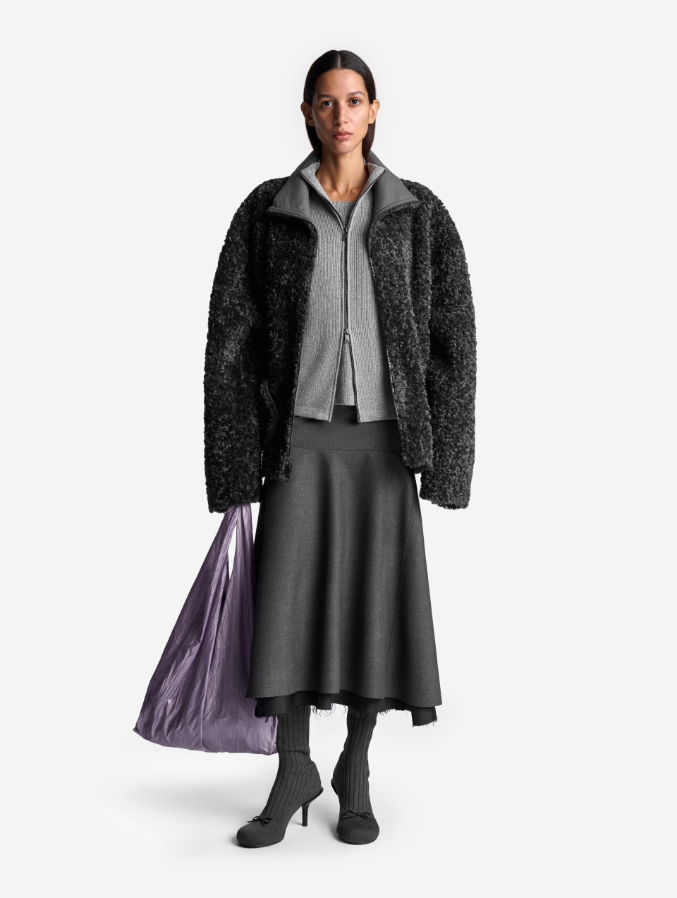 Юбка годе из костюмной ткани, фото 3