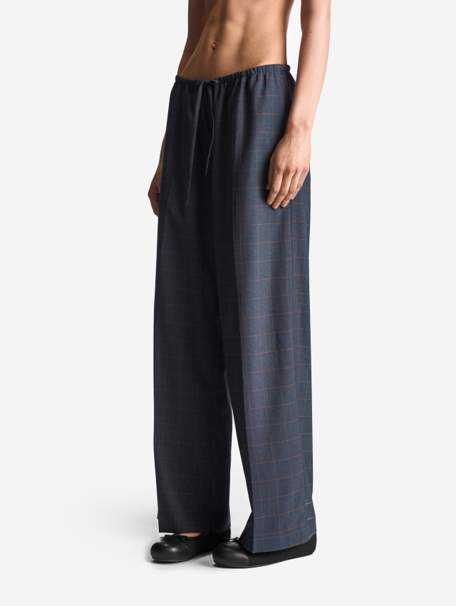 Пижамные брюки из костюмной ткани