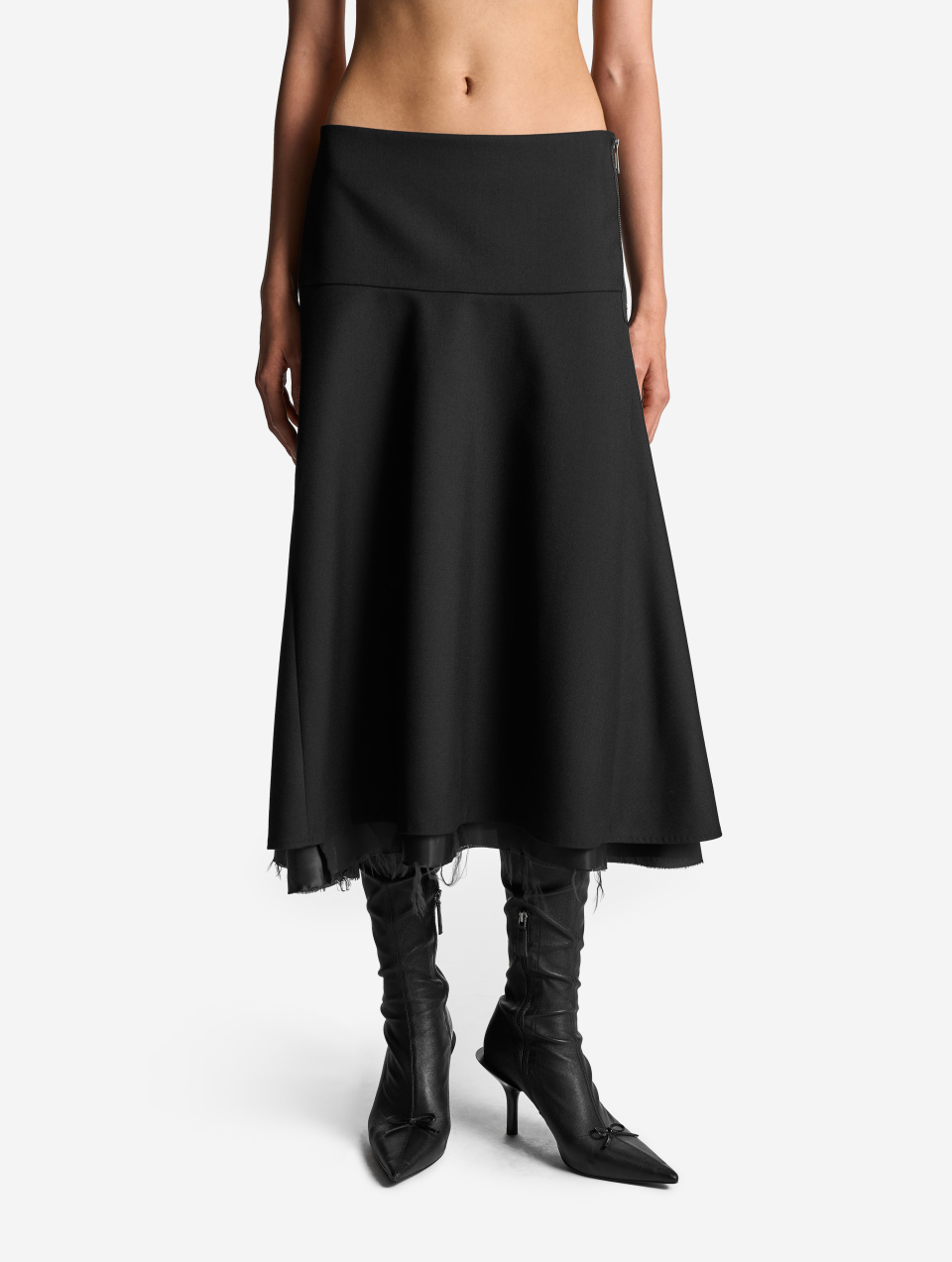 Юбка годе из костюмной ткани, фото 1