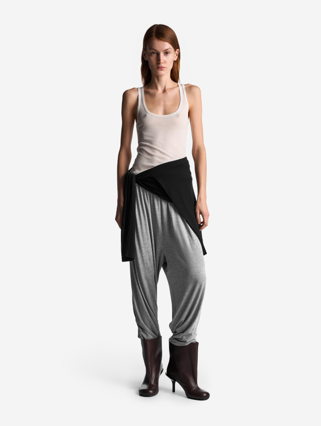 Тонкая трикотажная майка-топ