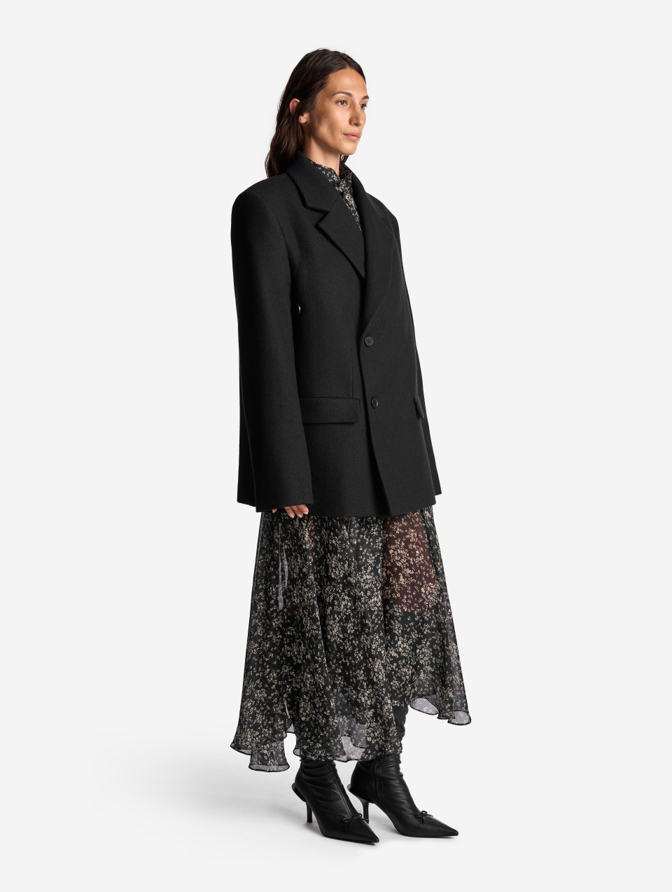 Строгое пальто мини, фото 2