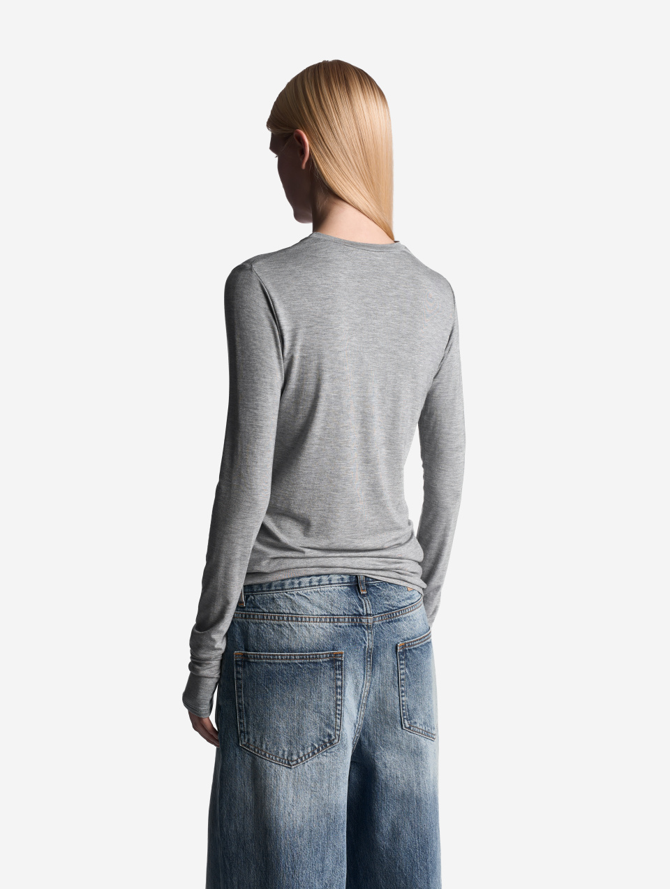 Обтекаемый лонгслив из трикотажа, фото 3