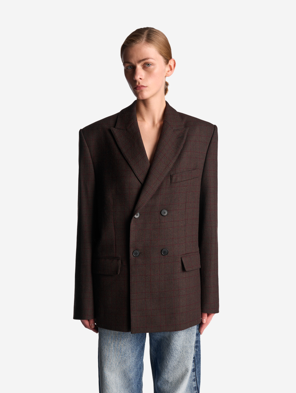 Пиджак Extra Over в клетку, фото 2