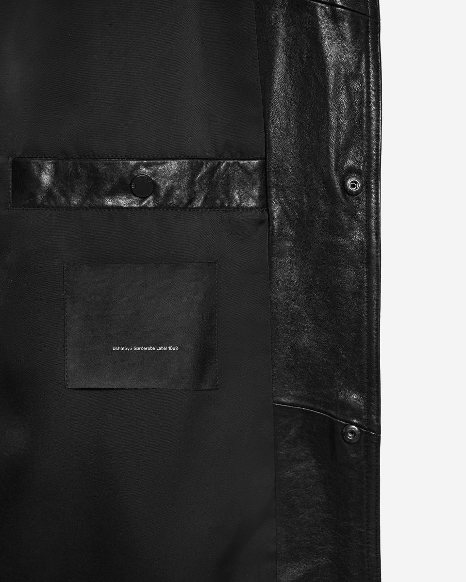 Кожаная куртка О-силуэта, фото 15