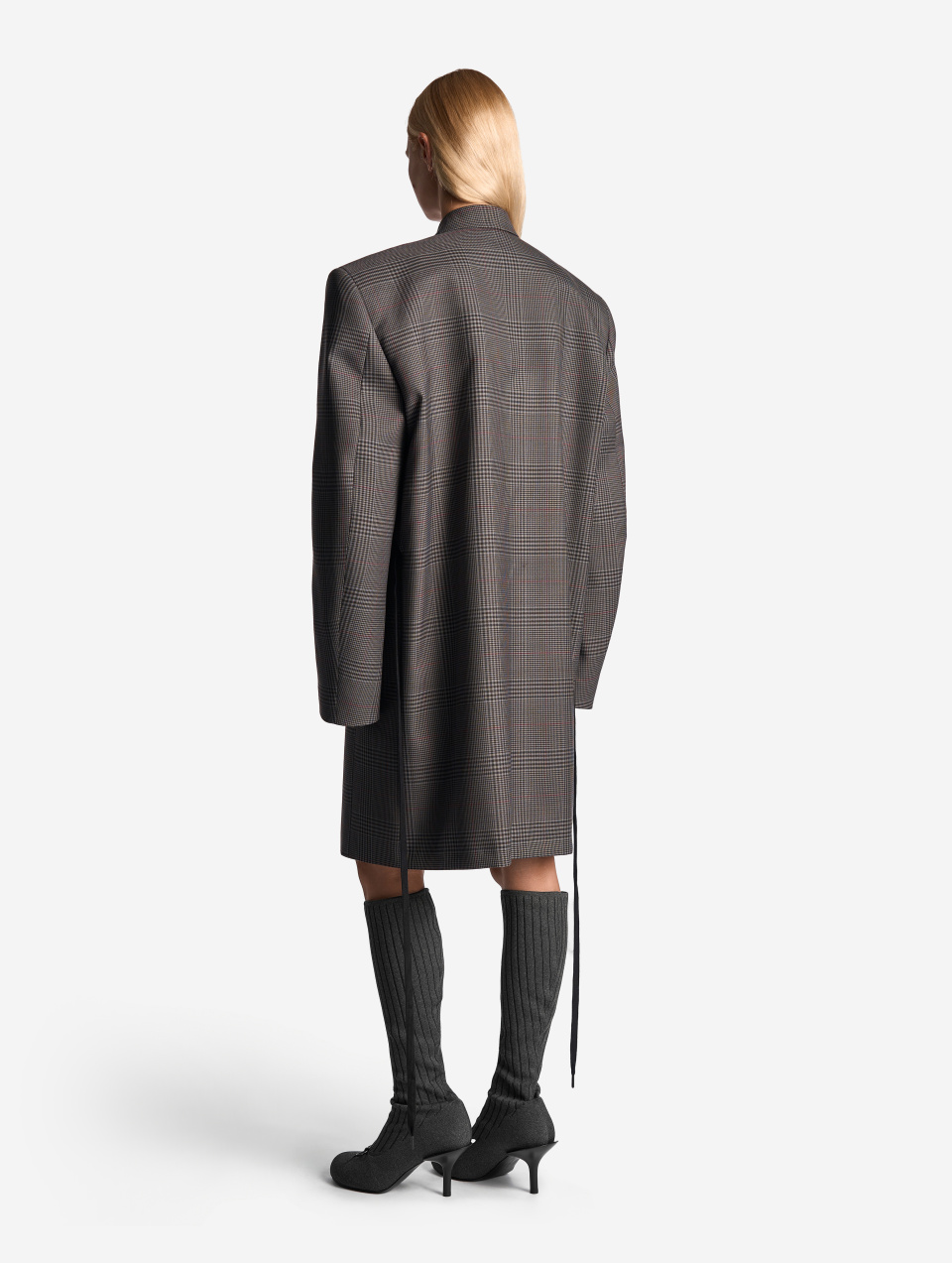 Пиджак-пальто плоского кроя, фото 7