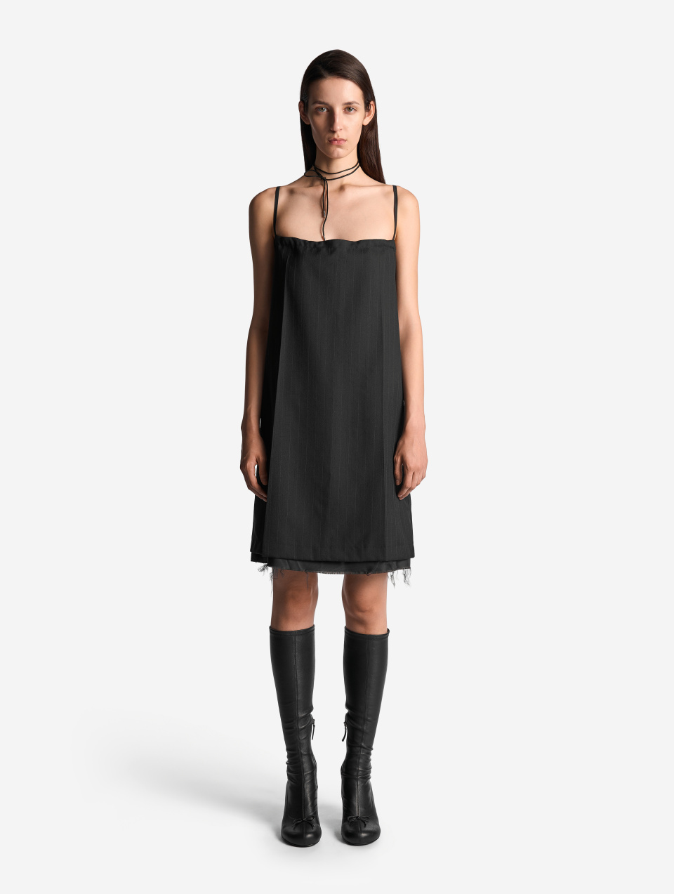 Кожаные сапоги-чулки, фото 5