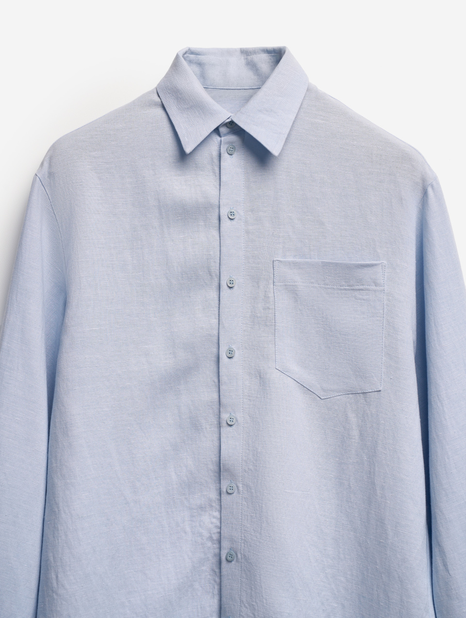 Рубашка Grandpa Fit из тонкого льна, фото 7
