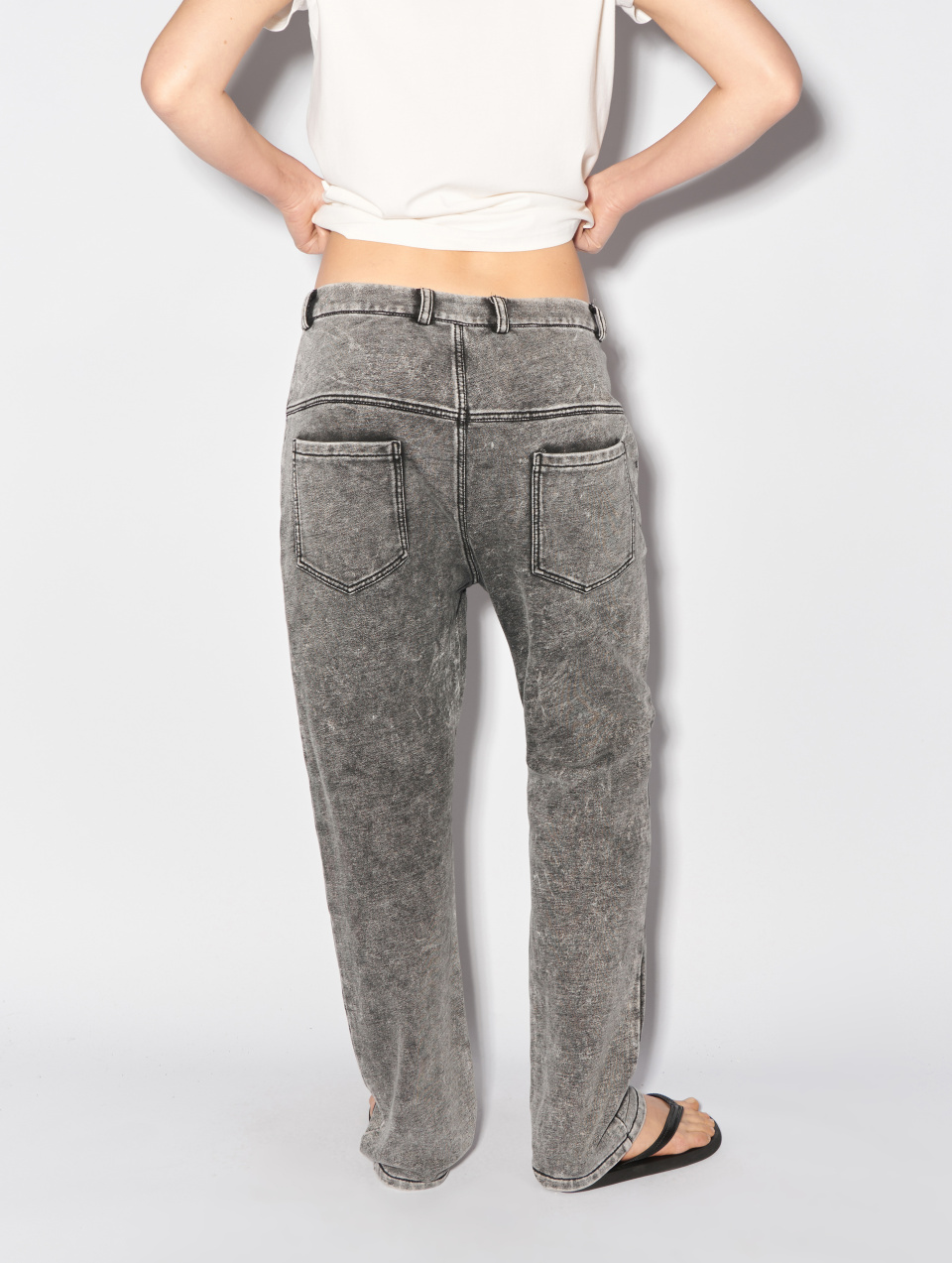 Джинсы из вареного футера, фото 2