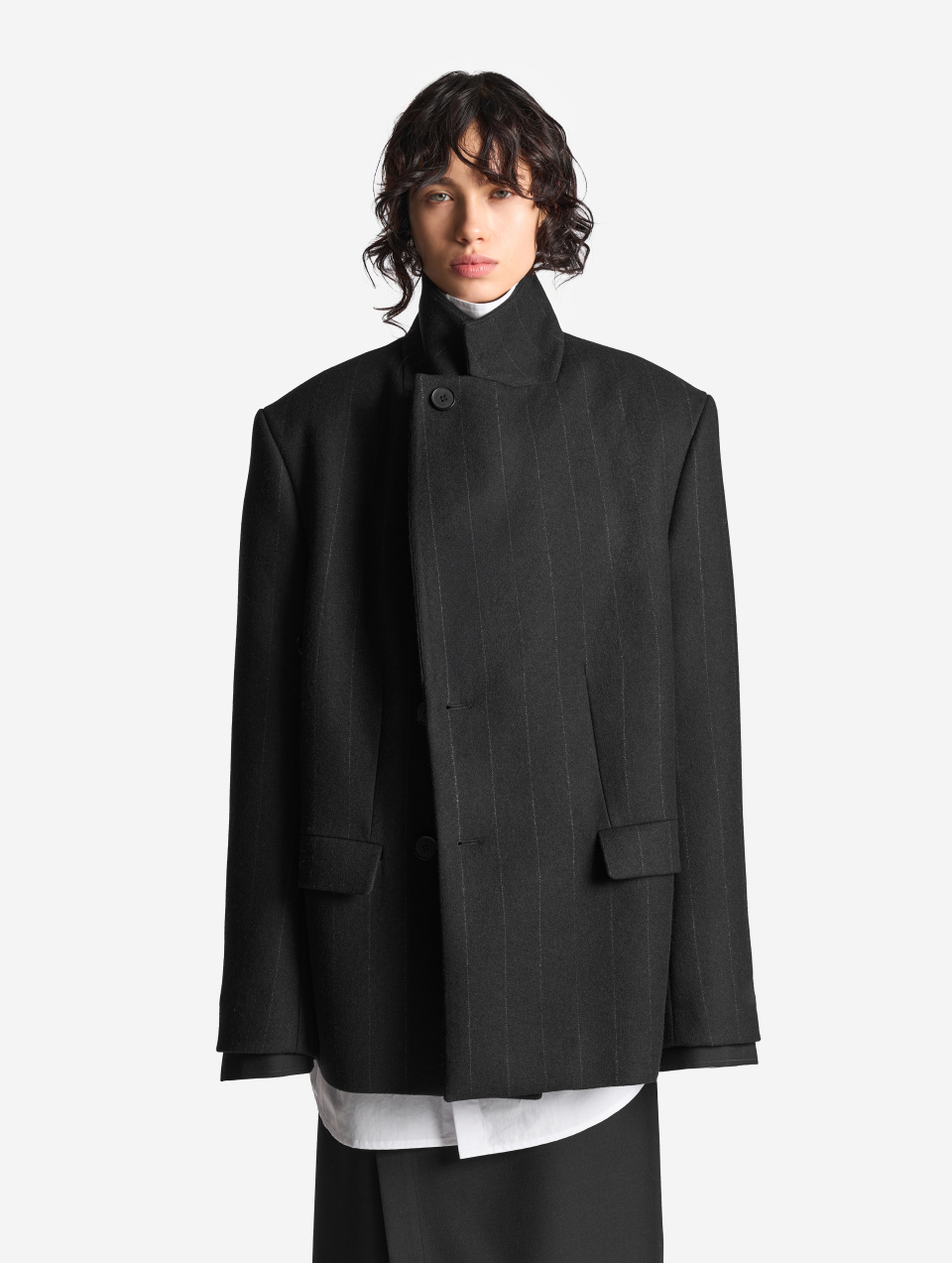 Строгое пальто мини, фото 3