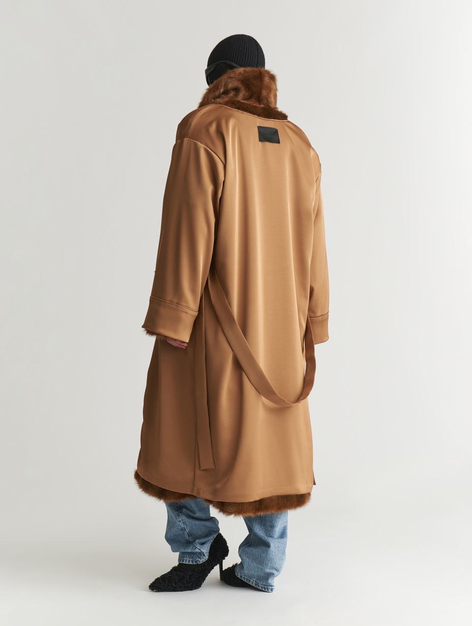 Шуба с шалевым воротником , фото 4