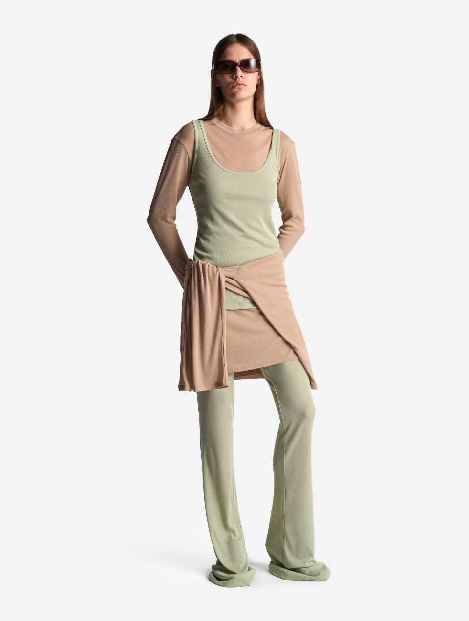 Тонкий трикотажный лонгслив Slim Fit, фото 3