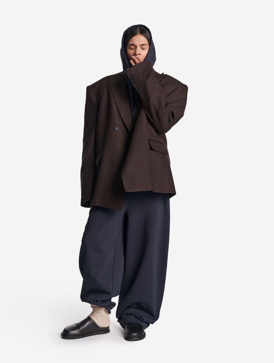 Брюки Baggy из футера, фото 7