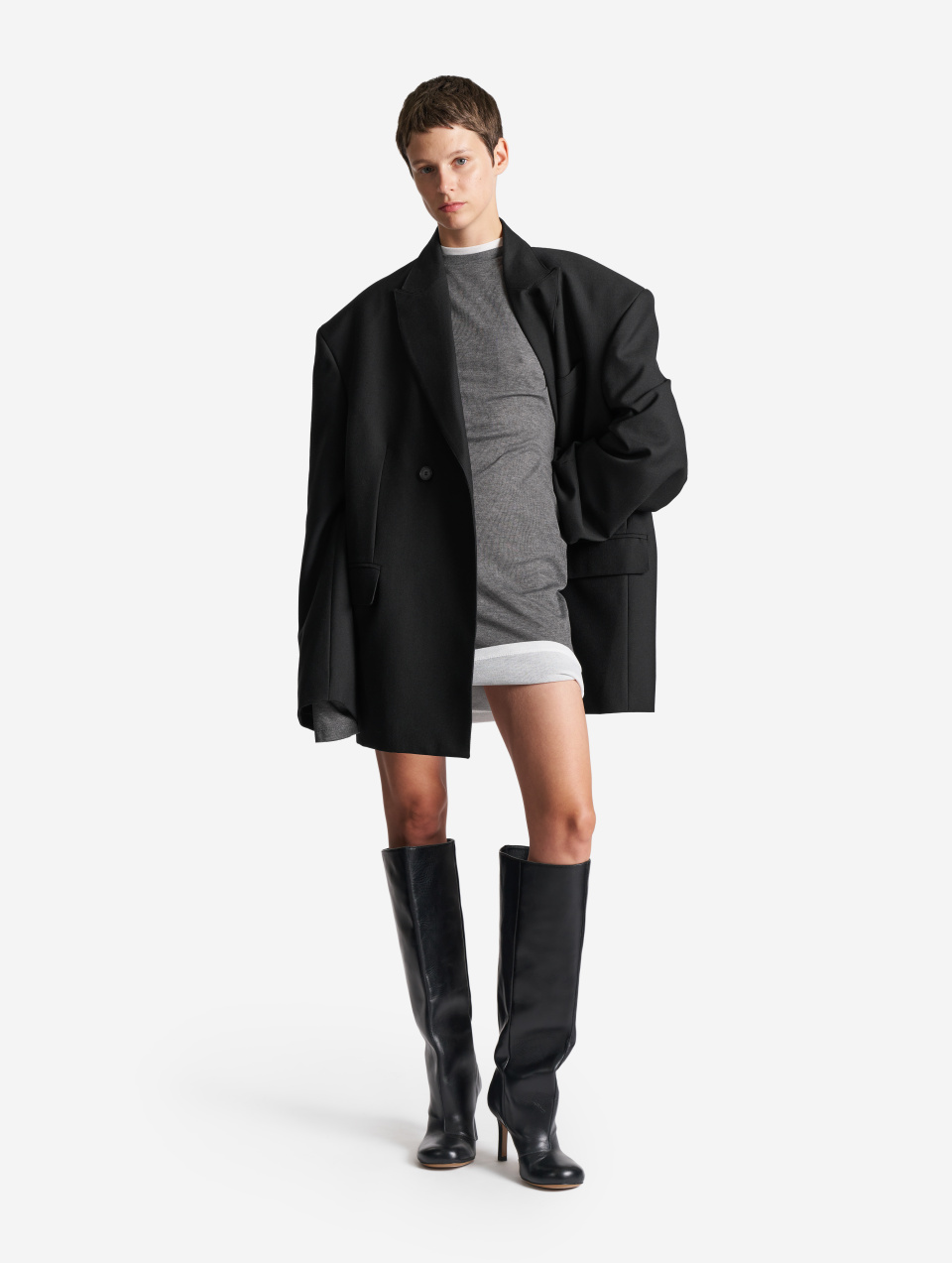 Тонкий трикотажный лонгслив Slim Fit, фото 2